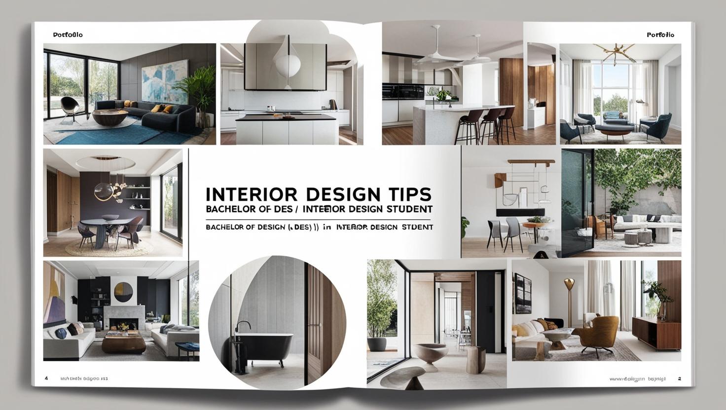 Portfolio Tips for B.Des Interior Design Students