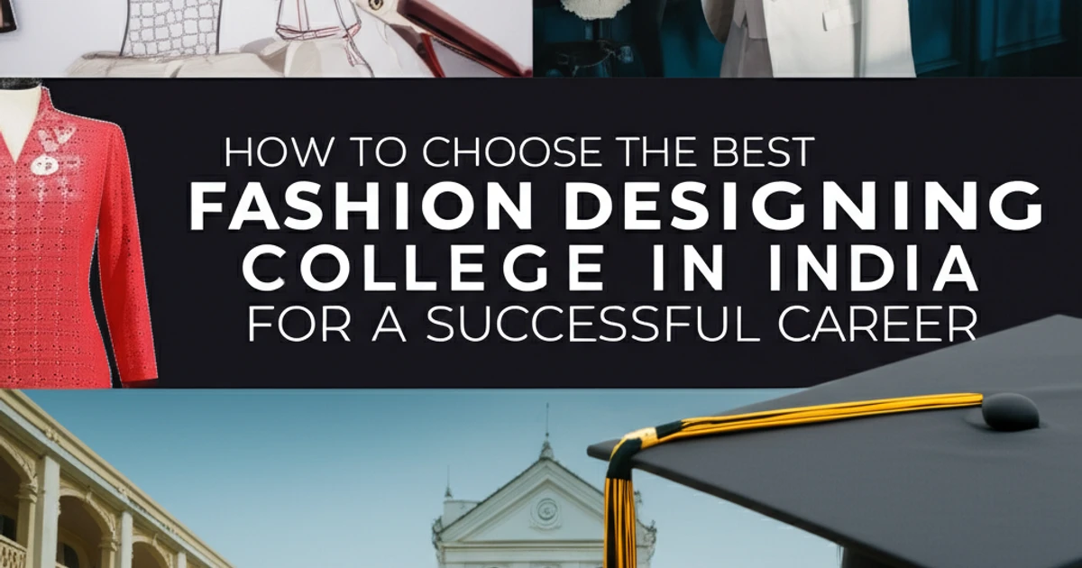 How to Choose the Best Fashion Designing College in India for a Successful Career