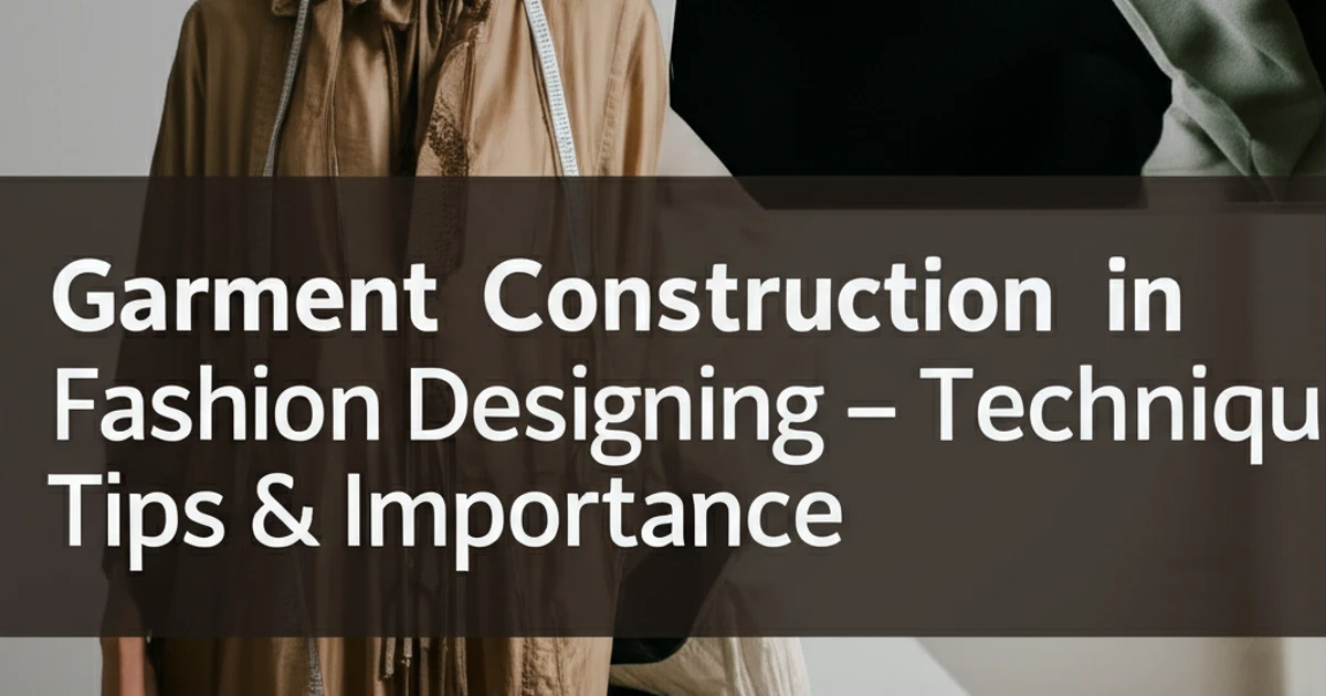 Garment Construction in Fashion Designing – Techniques, Tips & Importance