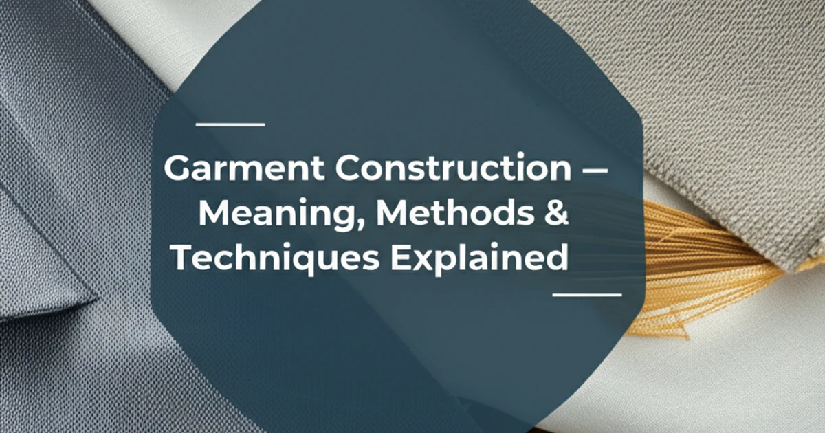 Garment Construction – Meaning, Methods & Techniques Explained