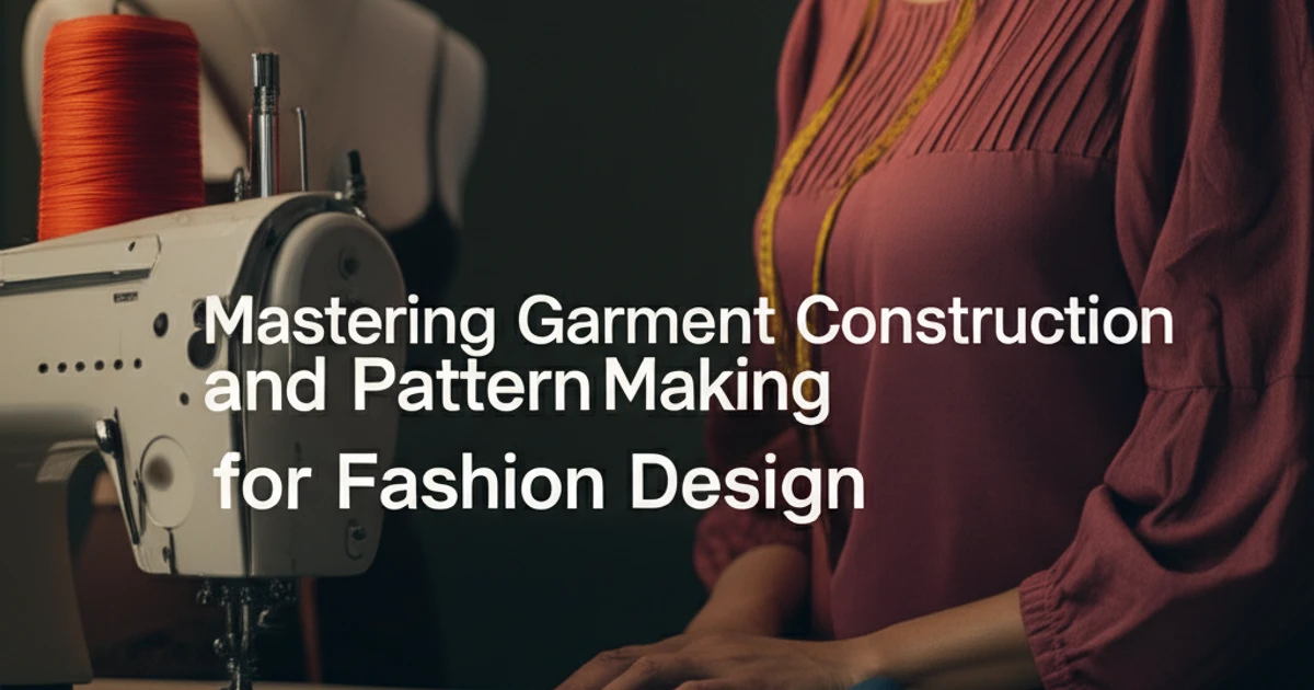 Mastering Garment Construction and Pattern Making for Fashion Design