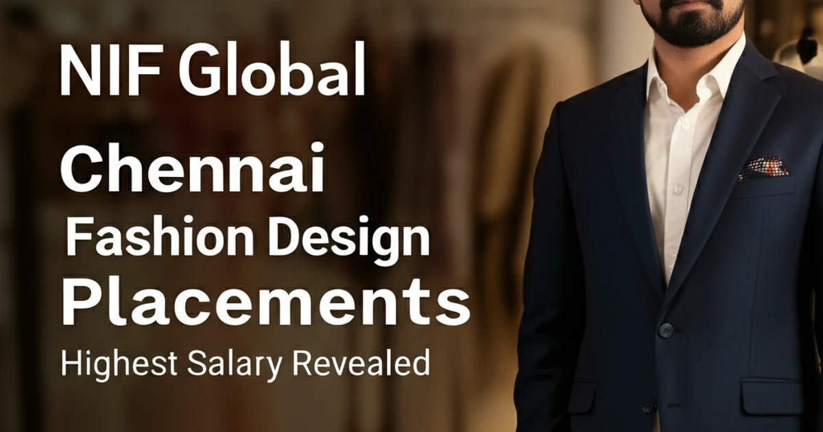 NIF Global Chennai Fashion Design Placements: Highest Salary Revealed