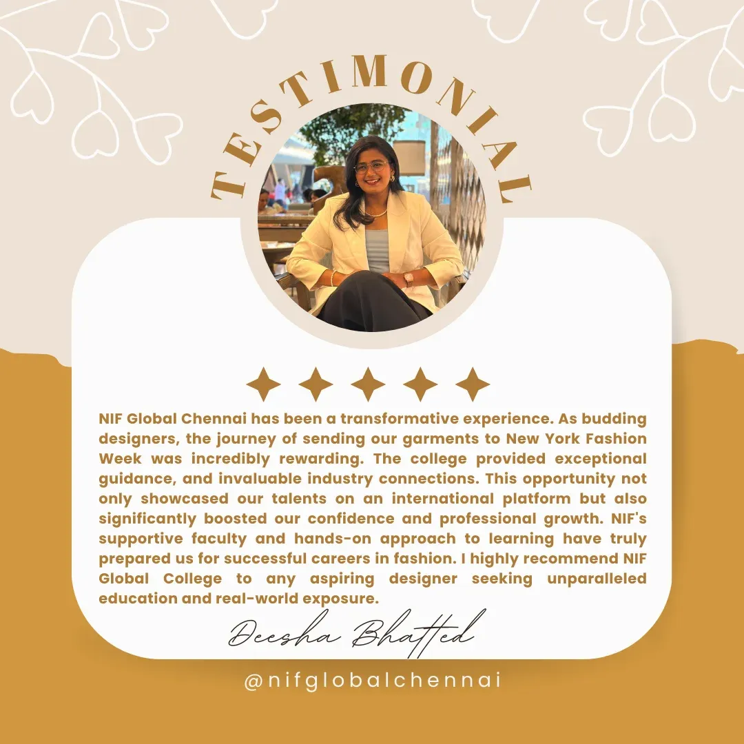 Testimonial - NIF Global chennai