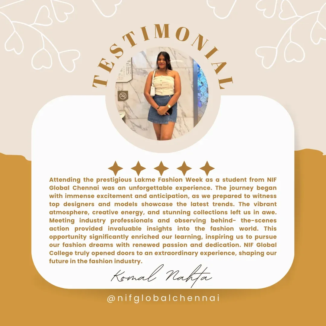 Testimonial - NIF Global chennai