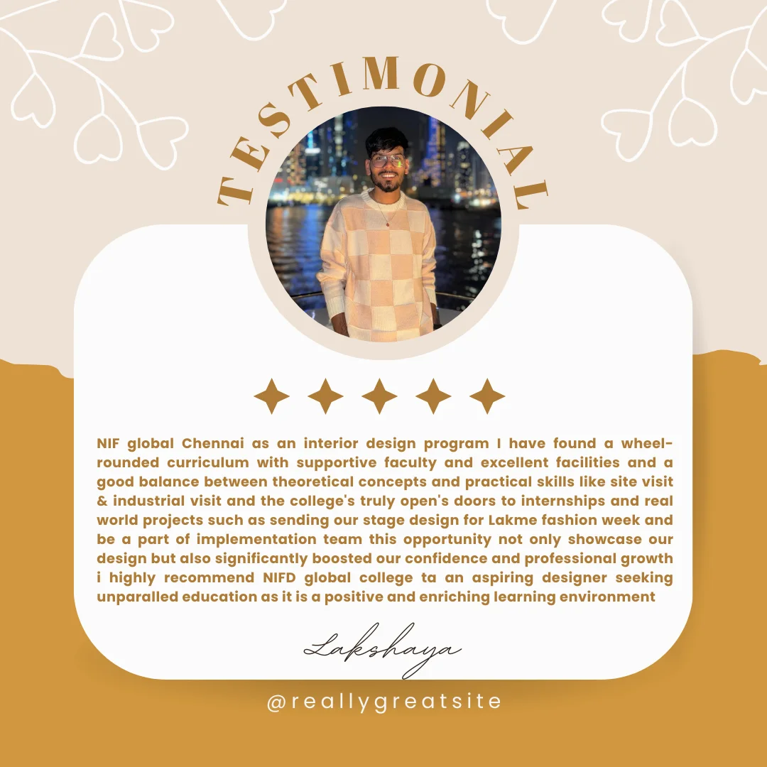 Testimonial - NIF Global chennai