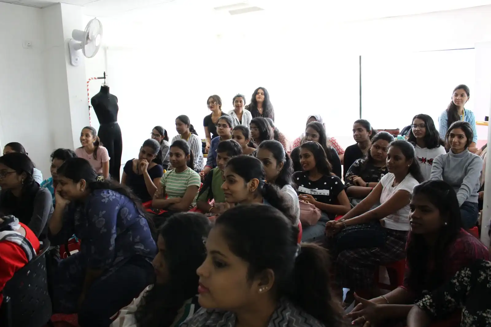 Students participating in an interactive workshop at NIF Global Chennai.